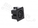 Connector MIDI DIN 5-pin chassis part female 